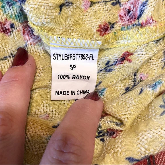 Papermoon SP Yellow Off the Shoulder Top Small Petite copy - Picture 3 of 14